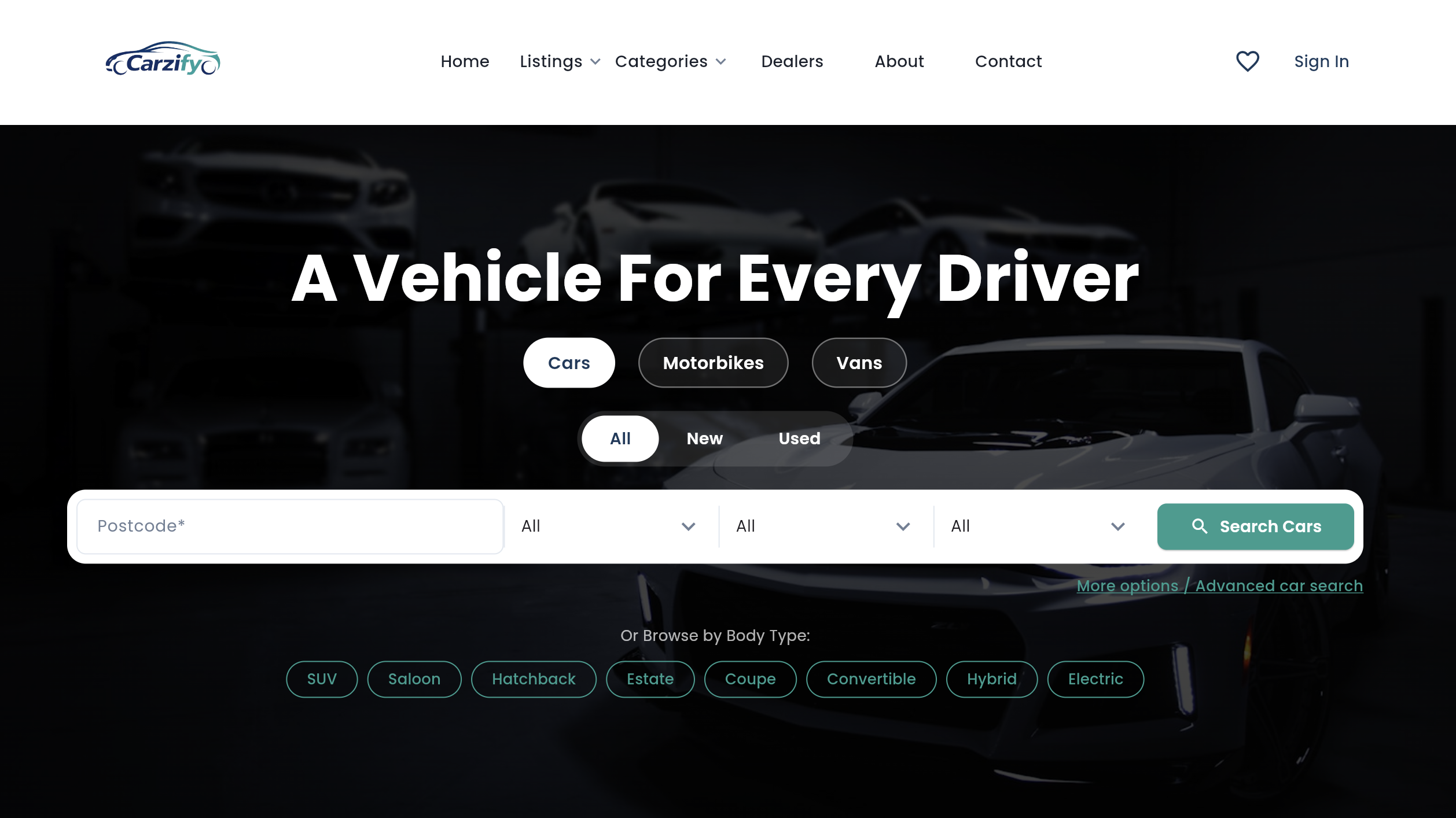 Carzify — Web Platform screenshot 1 by Emirates ITS