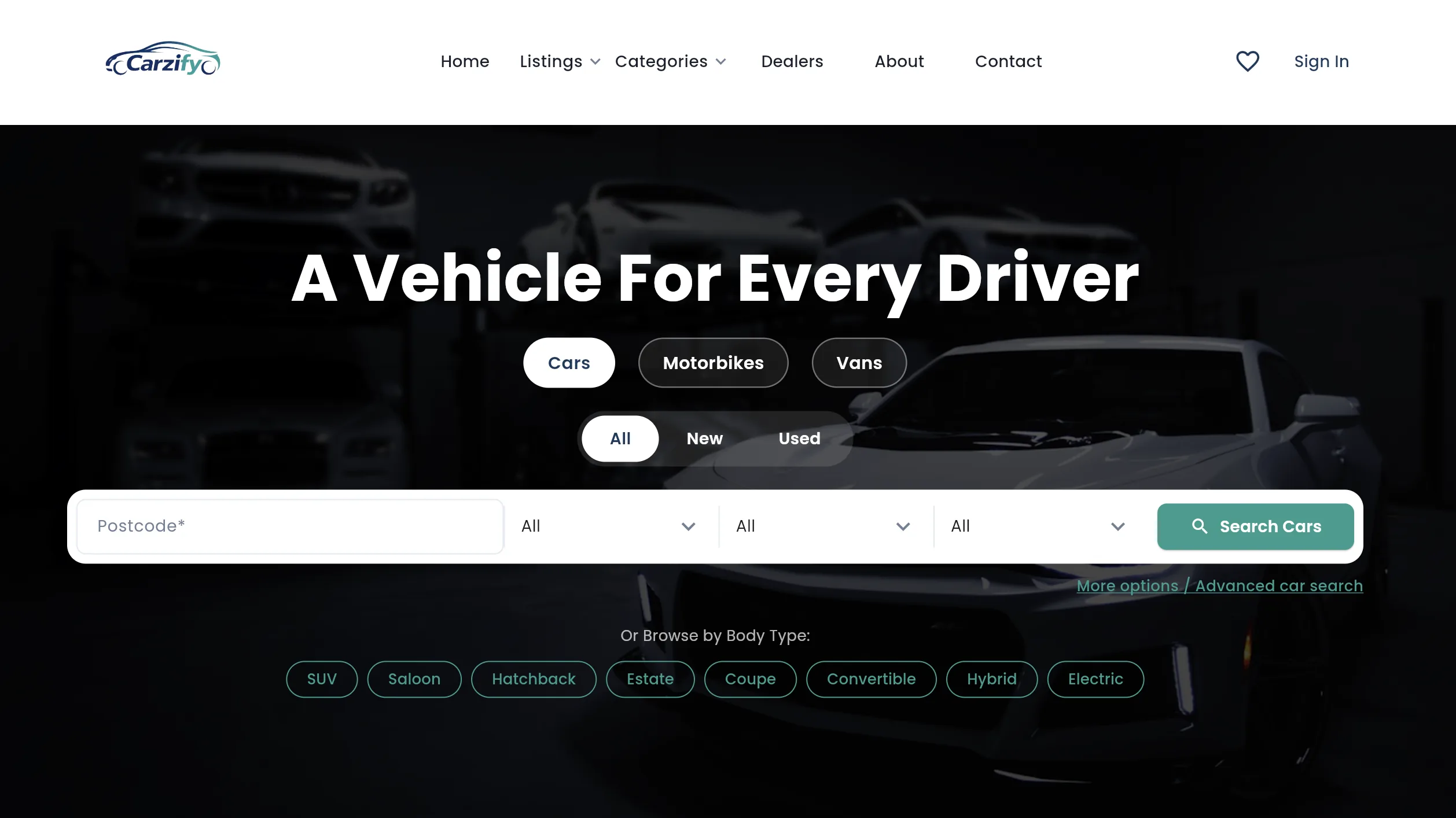 Carzify — Web Platform screenshot 1 by Emirates ITS